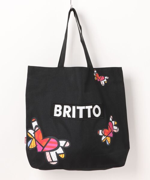 TONE SELECT WEAR(トーンセレクトウェア)の「【BRITTO】オールハート トート L(トートバッグ・メンズ・その他1/その他2/ブラックミックス・LARGE)」の1枚目の写真
