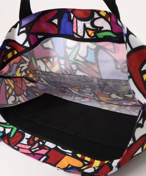 TONE SELECT WEAR(トーンセレクトウェア)の「【BRITTO】オールハート トート L(トートバッグ・メンズ・その他1/その他2/ブラックミックス・LARGE)」の4枚目の写真