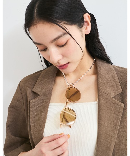 VIS(ビス)の「リングトップチェーンネックレス(ネックレス・レディース・シルバー/ゴールド・FREE)」の9枚目の写真