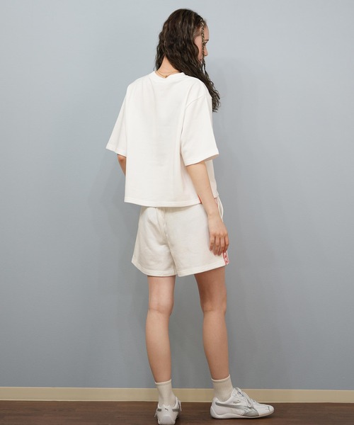 Kappa(カッパ)の「Kappa/カッパ スウェット トレーナー 半袖Tシャツ セットアップ 215935(スウェット・レディース・ピンク/ホワイト/ブラック・L/M)」の20枚目の写真