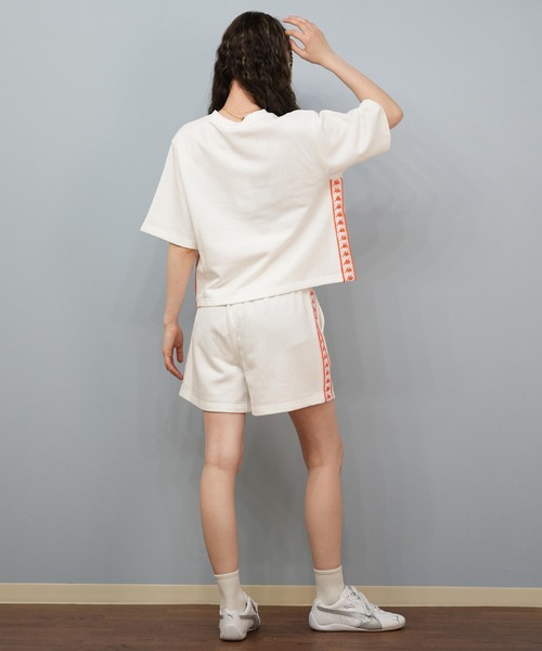 Kappa(カッパ)の「Kappa/カッパ スウェット トレーナー 半袖Tシャツ セットアップ 215935(スウェット・レディース・ピンク/ホワイト/ブラック・L/M)」の19枚目の写真