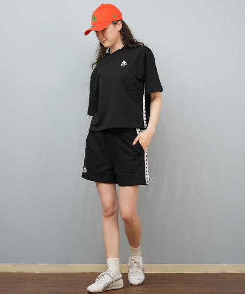 Kappa(カッパ)の「Kappa/カッパ スウェット トレーナー 半袖Tシャツ セットアップ 215935(スウェット・レディース・ピンク/ホワイト/ブラック・L/M)」の12枚目の写真