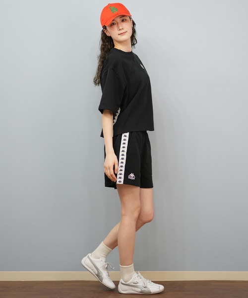 Kappa(カッパ)の「Kappa/カッパ スウェット トレーナー 半袖Tシャツ セットアップ 215935(スウェット・レディース・ピンク/ホワイト/ブラック・L/M)」の15枚目の写真