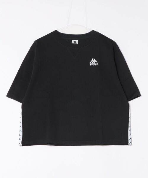 Kappa(カッパ)の「Kappa/カッパ スウェット トレーナー 半袖Tシャツ セットアップ 215935(スウェット・レディース・ピンク/ホワイト/ブラック・L/M)」の9枚目の写真