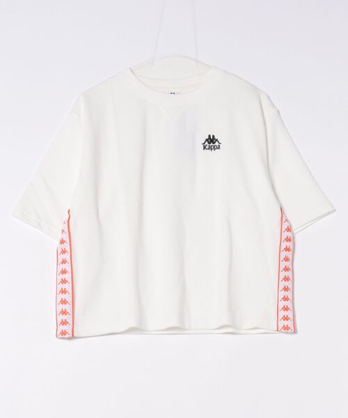 Kappa(カッパ)の「Kappa/カッパ スウェット トレーナー 半袖Tシャツ セットアップ 215935(スウェット・レディース・ピンク/ホワイト/ブラック・L/M)」の8枚目の写真