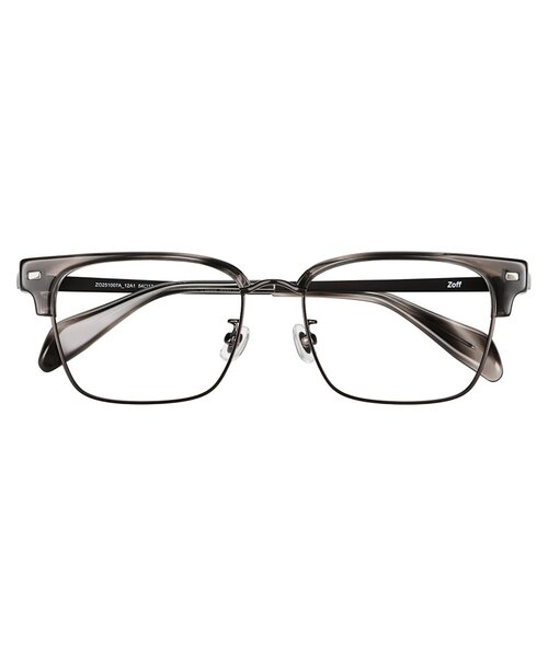 Zoff クラシック サーモントフレーム ブラック ウェリントン型 メガネ｜サーモント｜ブロー｜伊達メガネ｜度付き