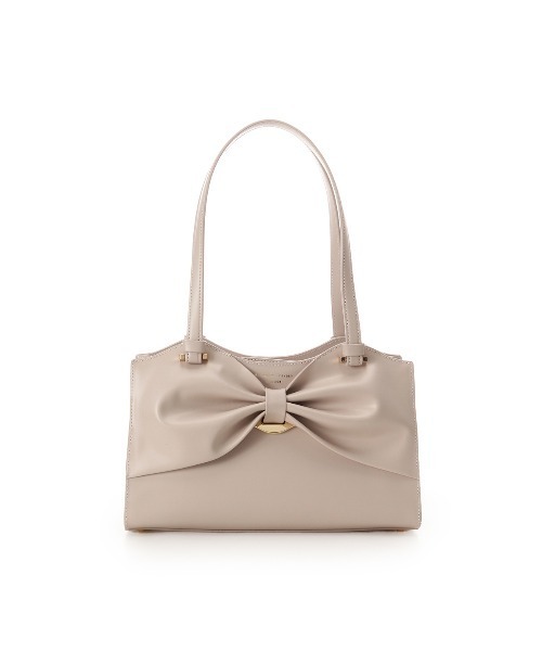 Samantha Thavasa(サマンサタバサ)の「ドレープリボンレザートートバッグ(トートバッグ・レディース・ブラック/ベージュ/ピンクベージュ/オフホワイト・FREE)」の4枚目の写真