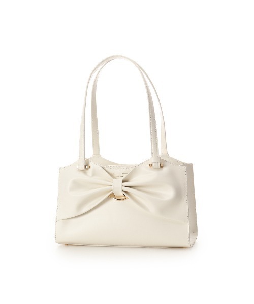 Samantha Thavasa(サマンサタバサ)の「ドレープリボンレザートートバッグ(トートバッグ・レディース・ブラック/ベージュ/ピンクベージュ/オフホワイト・FREE)」の9枚目の写真