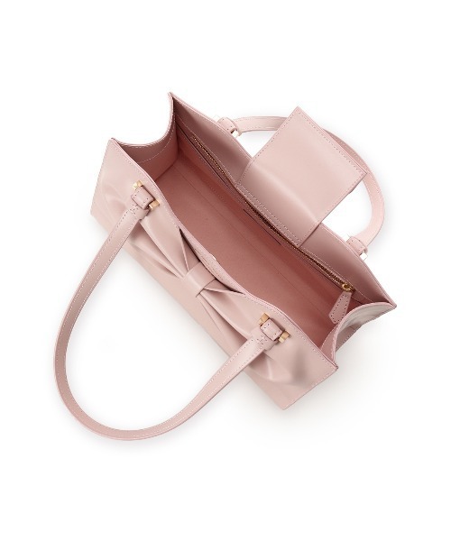 Samantha Thavasa(サマンサタバサ)の「ドレープリボンレザートートバッグ(トートバッグ・レディース・ブラック/ベージュ/ピンクベージュ/オフホワイト・FREE)」の13枚目の写真