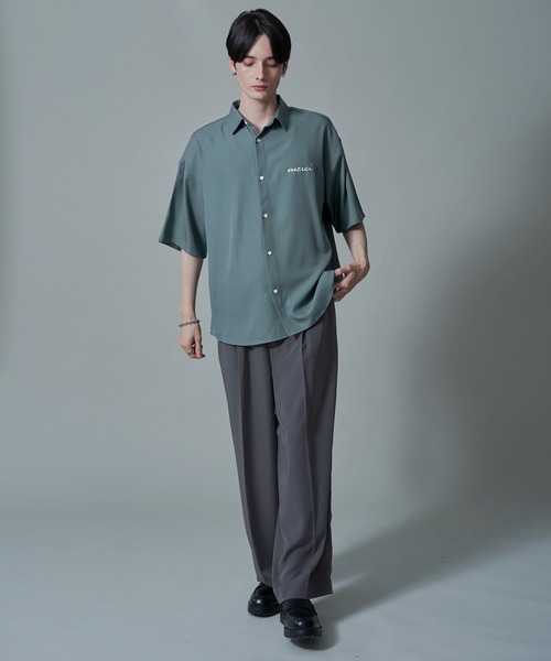 BROWNY(ブラウニー)の「BROWNY/アムンゼンワンポイントBIGシャツ(シャツ/ブラウス・メンズ・ホワイト/ブラック/サックスブルー・MEDIUM/LARGE)」の6枚目の写真