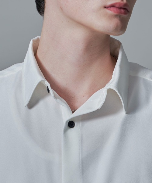 BROWNY(ブラウニー)の「BROWNY/アムンゼンワンポイントBIGシャツ(シャツ/ブラウス・メンズ・ホワイト/ブラック/サックスブルー・MEDIUM/LARGE)」の7枚目の写真