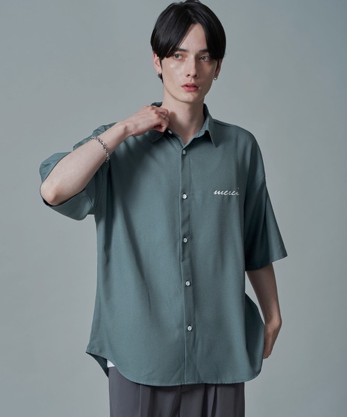 BROWNY(ブラウニー)の「BROWNY/アムンゼンワンポイントBIGシャツ(シャツ/ブラウス・メンズ・ホワイト/ブラック/サックスブルー・MEDIUM/LARGE)」の20枚目の写真
