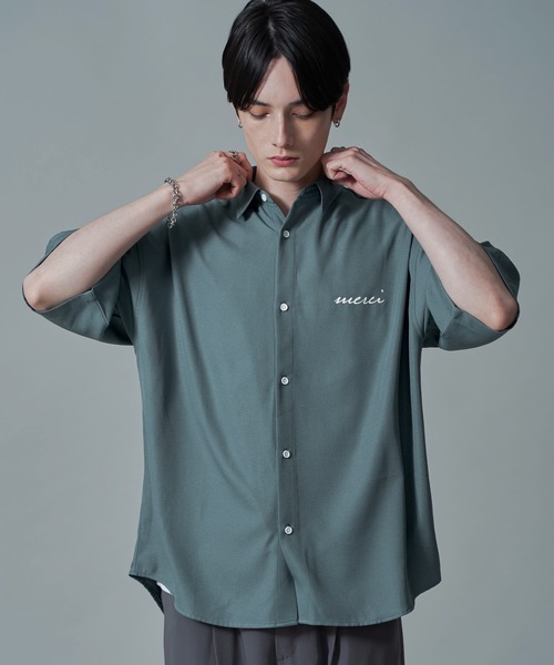 BROWNY(ブラウニー)の「BROWNY/アムンゼンワンポイントBIGシャツ(シャツ/ブラウス・メンズ・ホワイト/ブラック/サックスブルー・MEDIUM/LARGE)」の21枚目の写真