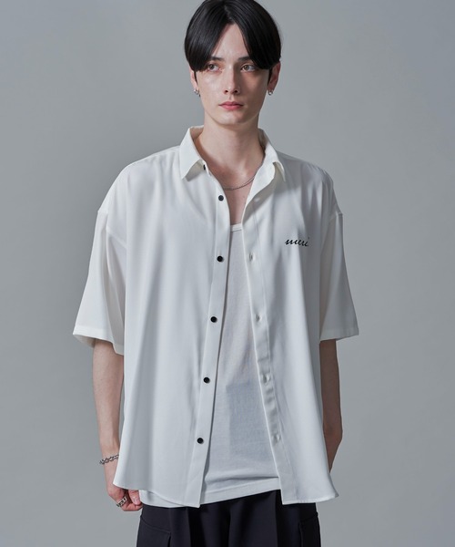 BROWNY(ブラウニー)の「BROWNY/アムンゼンワンポイントBIGシャツ(シャツ/ブラウス・メンズ・ホワイト/ブラック/サックスブルー・MEDIUM/LARGE)」の8枚目の写真