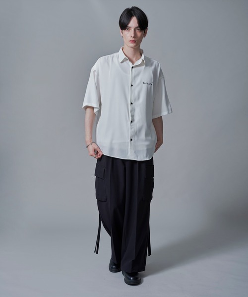 BROWNY(ブラウニー)の「BROWNY/アムンゼンワンポイントBIGシャツ(シャツ/ブラウス・メンズ・ホワイト/ブラック/サックスブルー・MEDIUM/LARGE)」の11枚目の写真