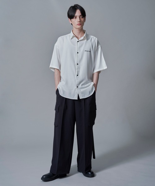 BROWNY(ブラウニー)の「BROWNY/アムンゼンワンポイントBIGシャツ(シャツ/ブラウス・メンズ・ホワイト/ブラック/サックスブルー・MEDIUM/LARGE)」の12枚目の写真