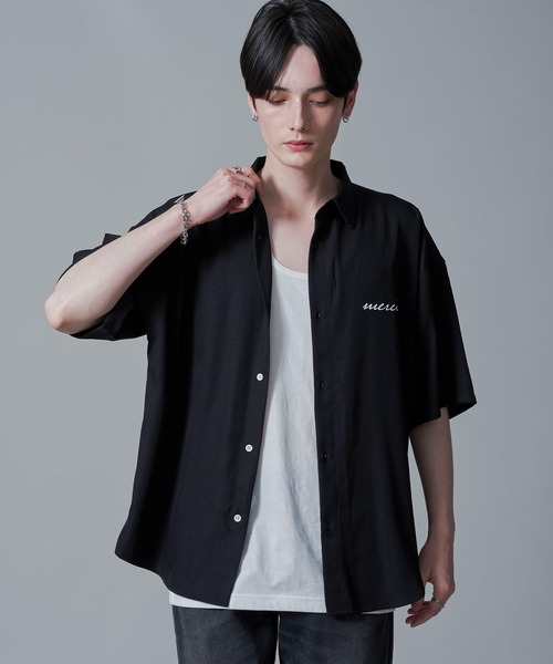 BROWNY(ブラウニー)の「BROWNY/アムンゼンワンポイントBIGシャツ(シャツ/ブラウス・メンズ・ホワイト/ブラック/サックスブルー・MEDIUM/LARGE)」の15枚目の写真
