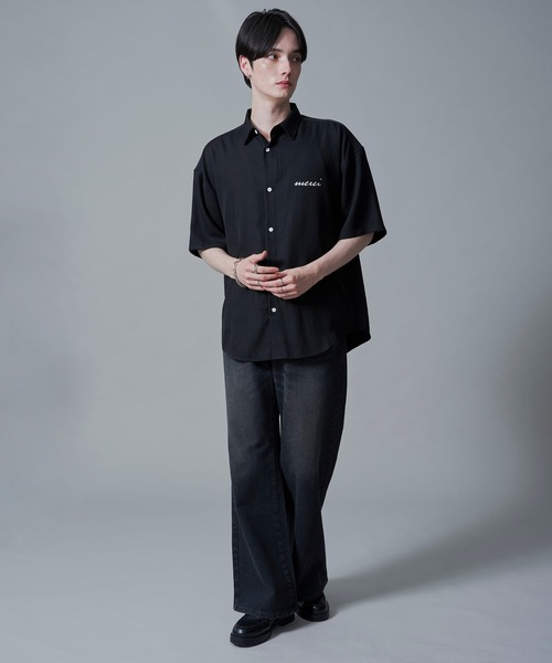 BROWNY(ブラウニー)の「BROWNY/アムンゼンワンポイントBIGシャツ(シャツ/ブラウス・メンズ・ホワイト/ブラック/サックスブルー・MEDIUM/LARGE)」の18枚目の写真