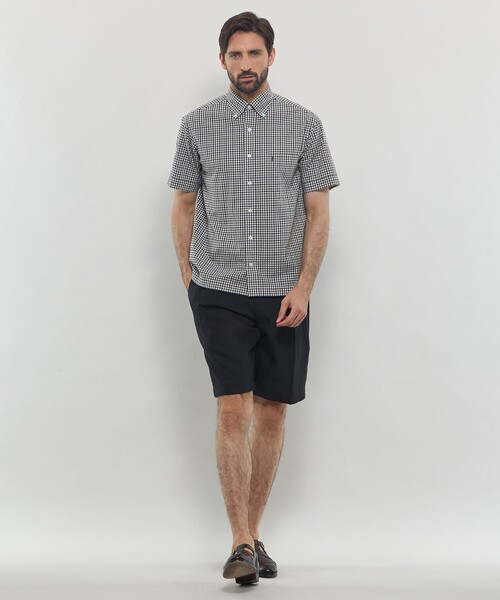 MACKINTOSH LONDON（マッキントッシュ ロンドン）の「シアサッカーギンガム 半袖ボタンダウンシャツ（シャツ/ブラウス・メンズ・ブラウン系その他3/ブルー/イエロー・XL/L/M）」の13枚目の写真