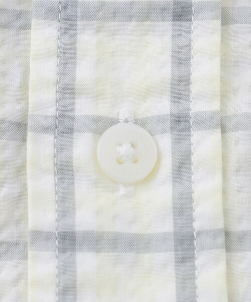 MACKINTOSH LONDON（マッキントッシュ ロンドン）の「シアサッカーギンガム 半袖ボタンダウンシャツ（シャツ/ブラウス・メンズ・ブラウン系その他3/ブルー/イエロー・XL/L/M）」の14枚目の写真