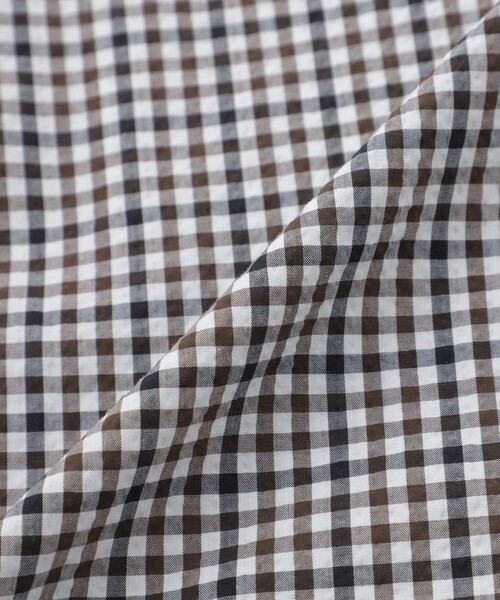 MACKINTOSH LONDON（マッキントッシュ ロンドン）の「シアサッカーギンガム 半袖ボタンダウンシャツ（シャツ/ブラウス・メンズ・ブラウン系その他3/ブルー/イエロー・XL/L/M）」の16枚目の写真