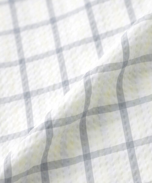 MACKINTOSH LONDON（マッキントッシュ ロンドン）の「シアサッカーギンガム 半袖ボタンダウンシャツ（シャツ/ブラウス・メンズ・ブラウン系その他3/ブルー/イエロー・XL/L/M）」の15枚目の写真