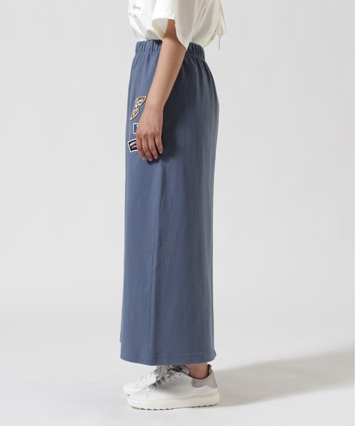 AVIREX（アヴィレックス）の「《WEB&DEPOT限定》JERSEY SKIRT PATCHED/ジャージ スカート パッチ（スカート・レディース・ホワイト/ブルー系その他/ブラック・F）」の18枚目の写真