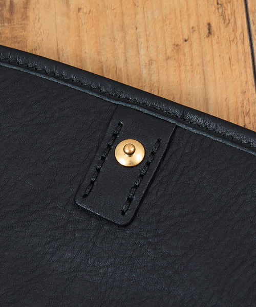 SLOW（スロウ）の「SLOW スロウ / cb-mailbag- クロムステアレザーショルダーバッグ 牛革メールバッグ / 858S55R（ショルダーバッグ・メンズ・ブラック/チョコ・FREE）」の16枚目の写真