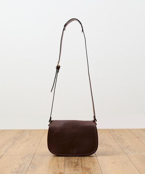 SLOW（スロウ）の「SLOW スロウ / cb-mailbag- クロムステアレザーショルダーバッグ 牛革メールバッグ / 858S55R（ショルダーバッグ・メンズ・ブラック/チョコ・FREE）」の10枚目の写真