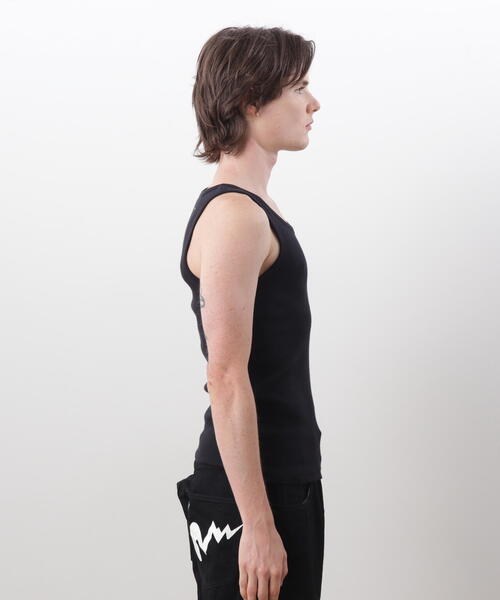 MANASTASH（マナスタッシュ）の「MANASTASH/マナスタッシュ/RIB TANK TOPS(2P)（タンクトップ・メンズ・ホワイト/その他24/ブラック・XL/S/L/M）」の7枚目の写真