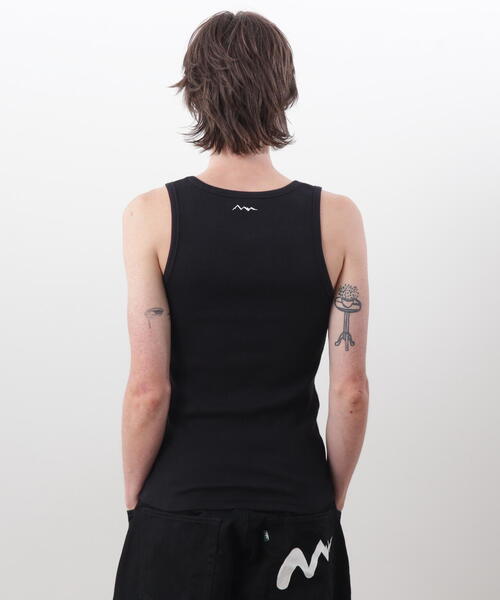 MANASTASH（マナスタッシュ）の「MANASTASH/マナスタッシュ/RIB TANK TOPS(2P)（タンクトップ・メンズ・ホワイト/その他24/ブラック・XL/S/L/M）」の6枚目の写真