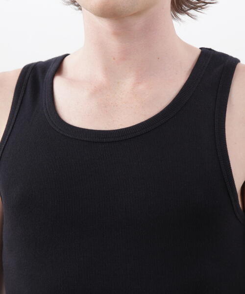 MANASTASH（マナスタッシュ）の「MANASTASH/マナスタッシュ/RIB TANK TOPS(2P)（タンクトップ・メンズ・ホワイト/その他24/ブラック・XL/S/L/M）」の4枚目の写真