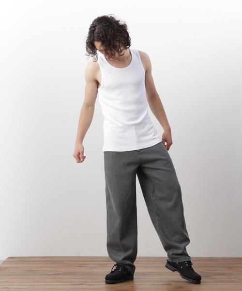 MANASTASH（マナスタッシュ）の「MANASTASH/マナスタッシュ/RIB TANK TOPS(2P)（タンクトップ・メンズ・ホワイト/その他24/ブラック・XL/S/L/M）」の13枚目の写真