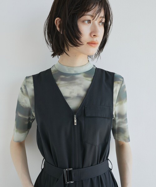 セール】シーナリーアートプルオーバー｜ウォッシャブル/シアー