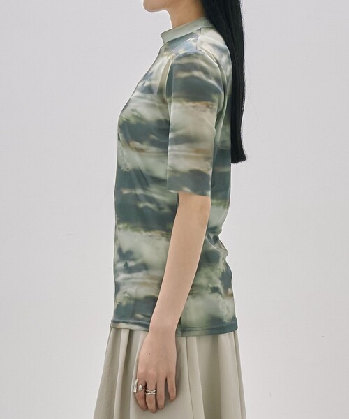 セール】シーナリーアートプルオーバー｜ウォッシャブル/シアー