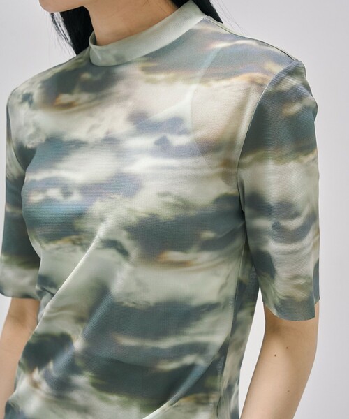 セール】シーナリーアートプルオーバー｜ウォッシャブル/シアー