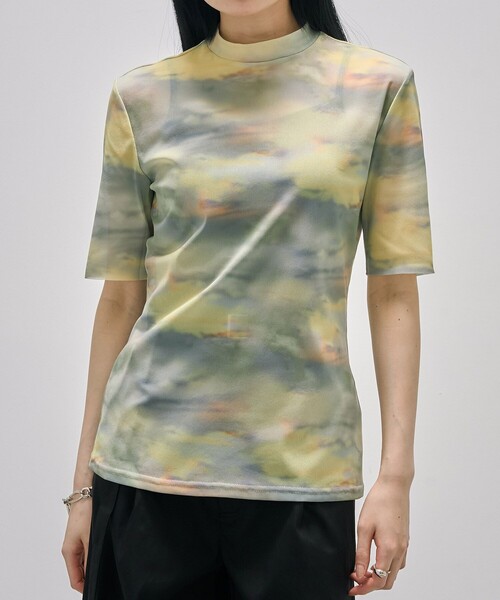 セール】シーナリーアートプルオーバー｜ウォッシャブル/シアー