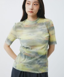 UNITED TOKYO | シーナリーアートプルオーバー|ウォッシャブル/シアートップス/オケージョン/半袖/夏服(Tシャツ/カットソー)