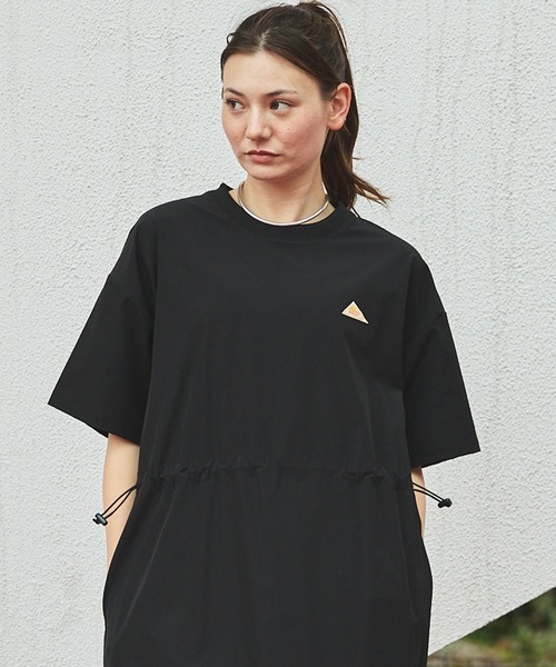 KELTY(ケルティ)の「KELTY/ケルティ 別注 ドロストデザインストレッチワンピース(ワンピース・レディース・チャコール/レッド/ブラック/アイボリー・FREE)」の5枚目の写真
