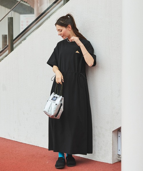 KELTY　MONO−MART別注　ドロストデザインストレッチワンピース KELTY/ケルティ 別注 ドロストデザインストレッチワンピース THE