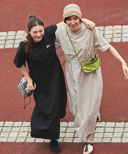 KELTY/ケルティ 別注 ドロストデザインストレッチワンピース