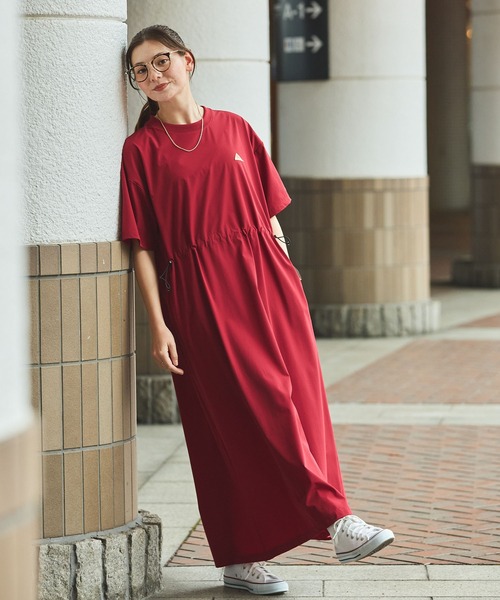KELTY MONO−MART別注 ドロストデザインストレッチワンピース KELTY/ケルティ 別注 ドロストデザインストレッチワンピース THE