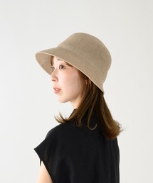 YOKOI BERET（ヨコイベレー）の「【日本製】RINKA (リンカ)麻混 前後差ありクロッシェ（ハット）」