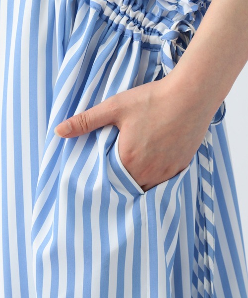 セール】《natural by clip》ストライプドロストワンピース[プチサイズ