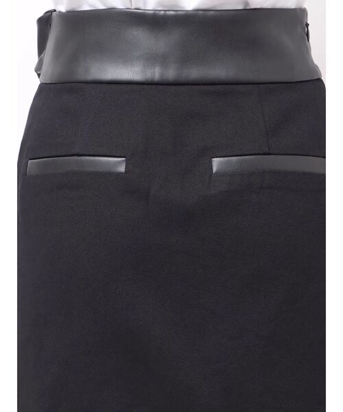 MURUA（ムルーア）の「フェイクレザーミニポケットミニスカート（スカート・レディース・ブラック/アイボリー・2/1）」の21枚目の写真