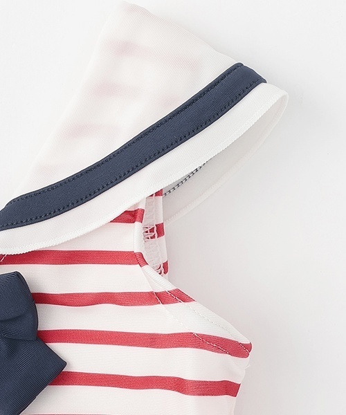 petit main(プティマイン)の「【SWIM】girlsセーラー水着(水着・キッズ・ネイビー/レッド・80cm/70cm)」の7枚目の写真