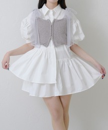 Ambre Neige（アンブルネージュ）の「asymmetry tiered short sleeve tunic / アシメティアードショートスリーブチュニック（チュニック）」