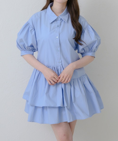 セール】 綿麻先染めボイルワッシャーチュニック （チュニック