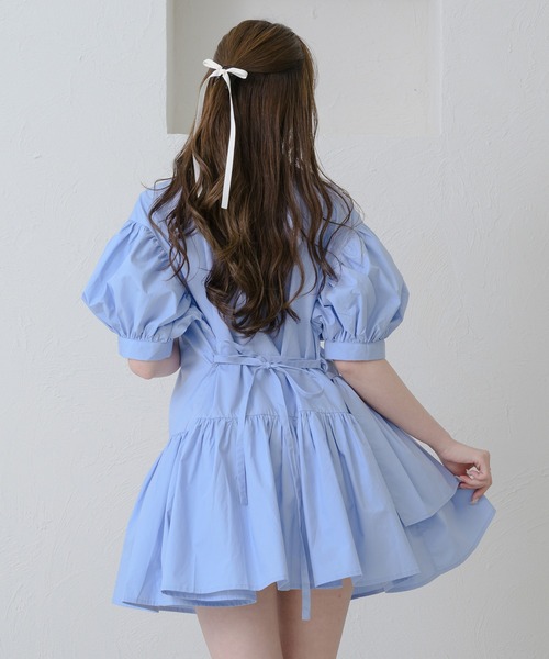 セール】asymmetry tiered short sleeve tunic / アシメ