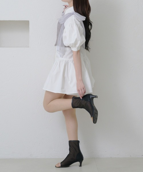 セール】asymmetry tiered short sleeve tunic / アシメ